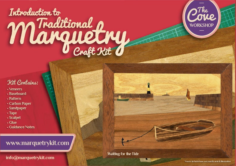 Pyrenean Village Marquetry Woodwork Craft Kit From UK for Adults