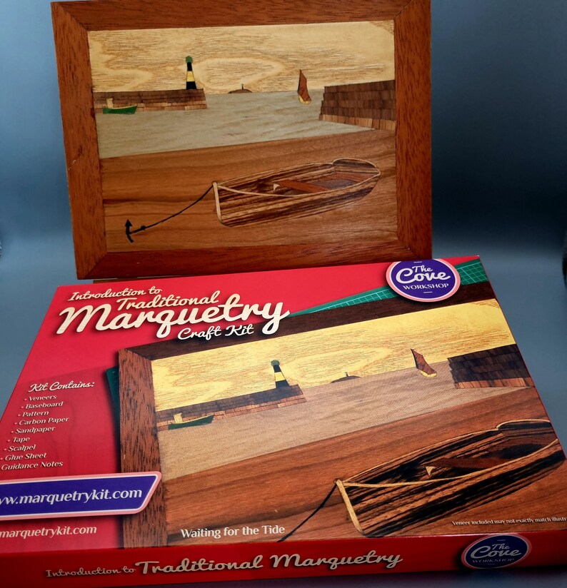 Liverpool Engine Marquetry Woodwork Craft Kit From UK for Adults