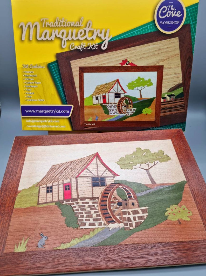 Old Mill Large Marquetry Woodwork Craft Kit From UK for Adults Etsy