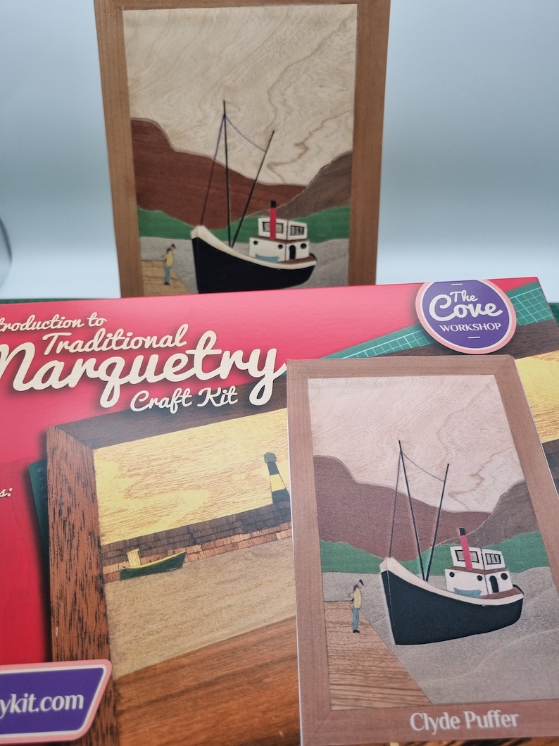 Clyde Puffer Marquetry Woodwork Craft Kit From UK for Adults Etsy UK
