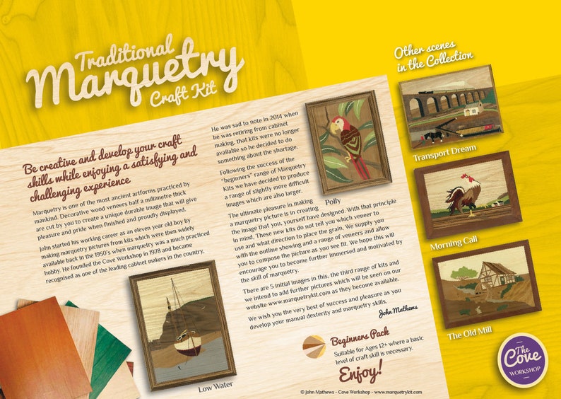 Low Water Large Marquetry Woodwork Craft Kit From UK for Adults Etsy UK