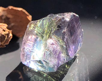 Pleochroism Purple Green Blue Zoisite Tanzanite Rough, Unheated Tanzanite, Tanzanite Raw, Tanzanite Crystal, Uncut Tanzanite, 4.25 Carats