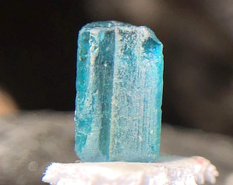 Natural Tourmaline Rough, Indicolite Blue Tourmaline Crystal Gemstone, 1.70 Carats Unheated Tourmaline Raw, Beautiful Tourmaline Crystal.