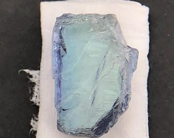 Raw Tanzanite Crystal: Blue Green Purple Zoisite Rough (2.35 Carats, 9.30x6x4 MM )