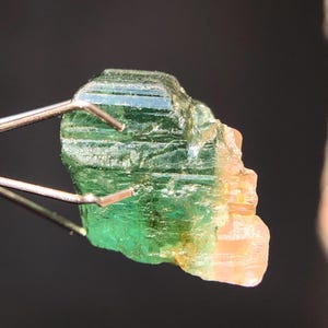 Natural Bio Color Green & Pink Tourmaline Rough 10x9 MM 6.2 Carats Tourmaline Raw Tourmaline Crystal Tourmaline Rough Use For Making Jewelry