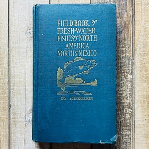 Vintage Bass Fishing Fresh Water Fish Book Illustrated 1938 Field Book Of Fresh Water Fishes Of North America