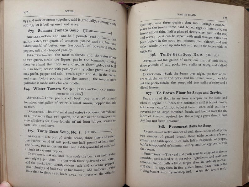 1882 Cosmopolitan Cook Recipe Book Moore & Cole Antique Cookbook Victorian Advertising Cookbook Vintage Kitchen Book image 10