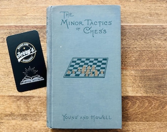 Libro de ajedrez antiguo de 1927: Las tácticas menores del ajedrez, El Gambito de Dama, regalo para un jugador de ajedrez.