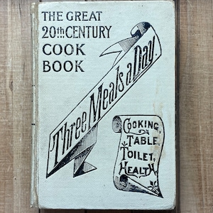 Vintage Recipe Cookbook Cookery 1902 The 20TH Century Cook Book