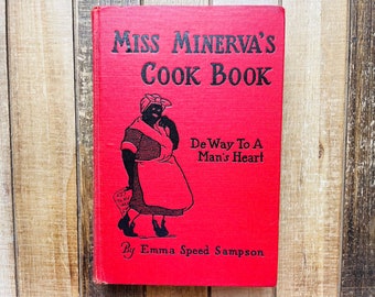 Vintage Cook Book Kitchen Decor Cookbook Recipes Cooking Book 1931 Miss Minerva’s Cook Book Kitchen Decor By Emma Sampson