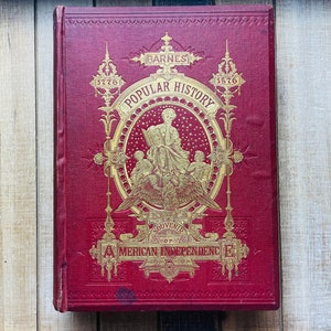 Barnes Popular History Of The United States America Independence Vintage Americana Book
