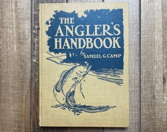 Fishing Cabin Decoration Vintage Fishing Book 1925 The Angler’s Handbook