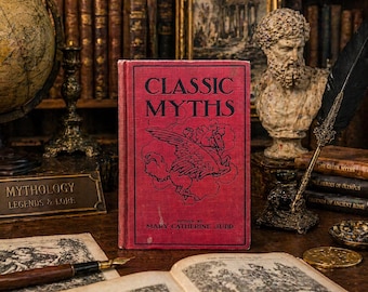 Antique Classic Myths Book 1901 Mary Catherine Judd Greek Roman Norse Mythology Illustrated Vintage Mythology Book