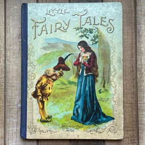 Vintage Fairy Tale Childrens Bedtime Story Book 1902 Favorite Fairy Tales Red Riding Hood Puss In Boots Sleeping Beauty Beauty And The Beast