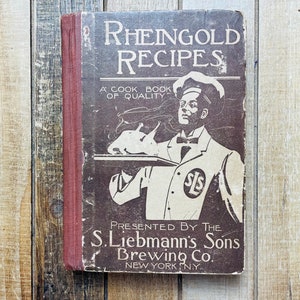 Vintage Recipe Cookbook Cook Book 1912 Rheingold Recipes