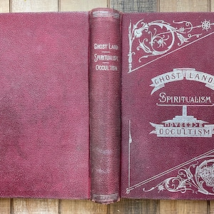 Vintage Ghost Spooky Halloween Occult 1897 Ghostland Researches Into Occultism
