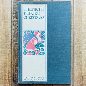 Vintage Christmas Holiday Decor Childrens Story Book 1931 The Night Before Christmas Saint Nicholas Santa Claus Old Holiday Decorations