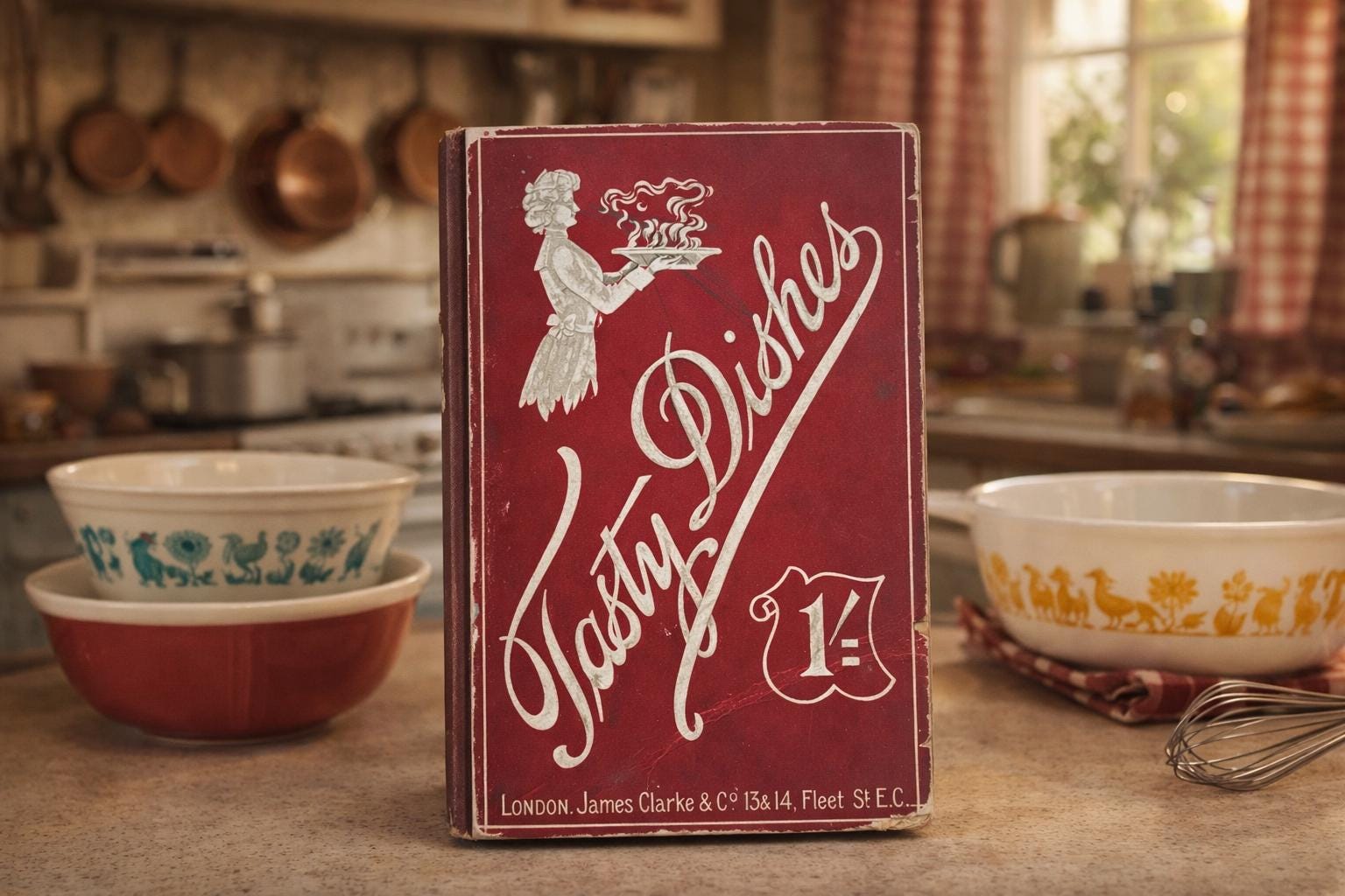 Antique Tasty Dishes Cookbook James Clarke London 1800s Vintage
