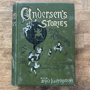 1800s  Hans Christian Andersen Fairy Tales And Stories For The Household  Antique Children’s Storybook Vintage Fairy Tale Classic