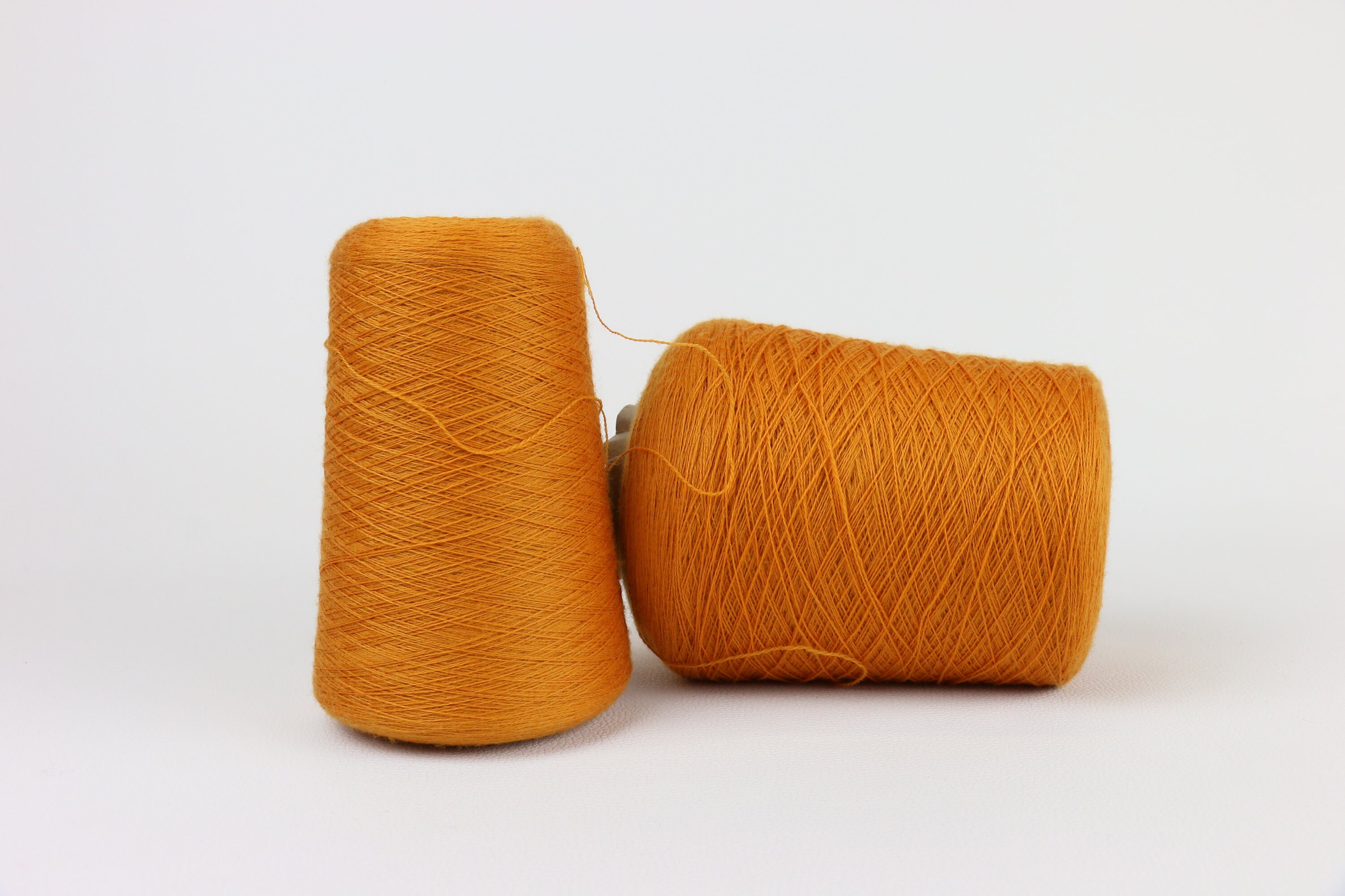 100 g Orange supersoft merinowool yarn wool cone wool yarn Etsy