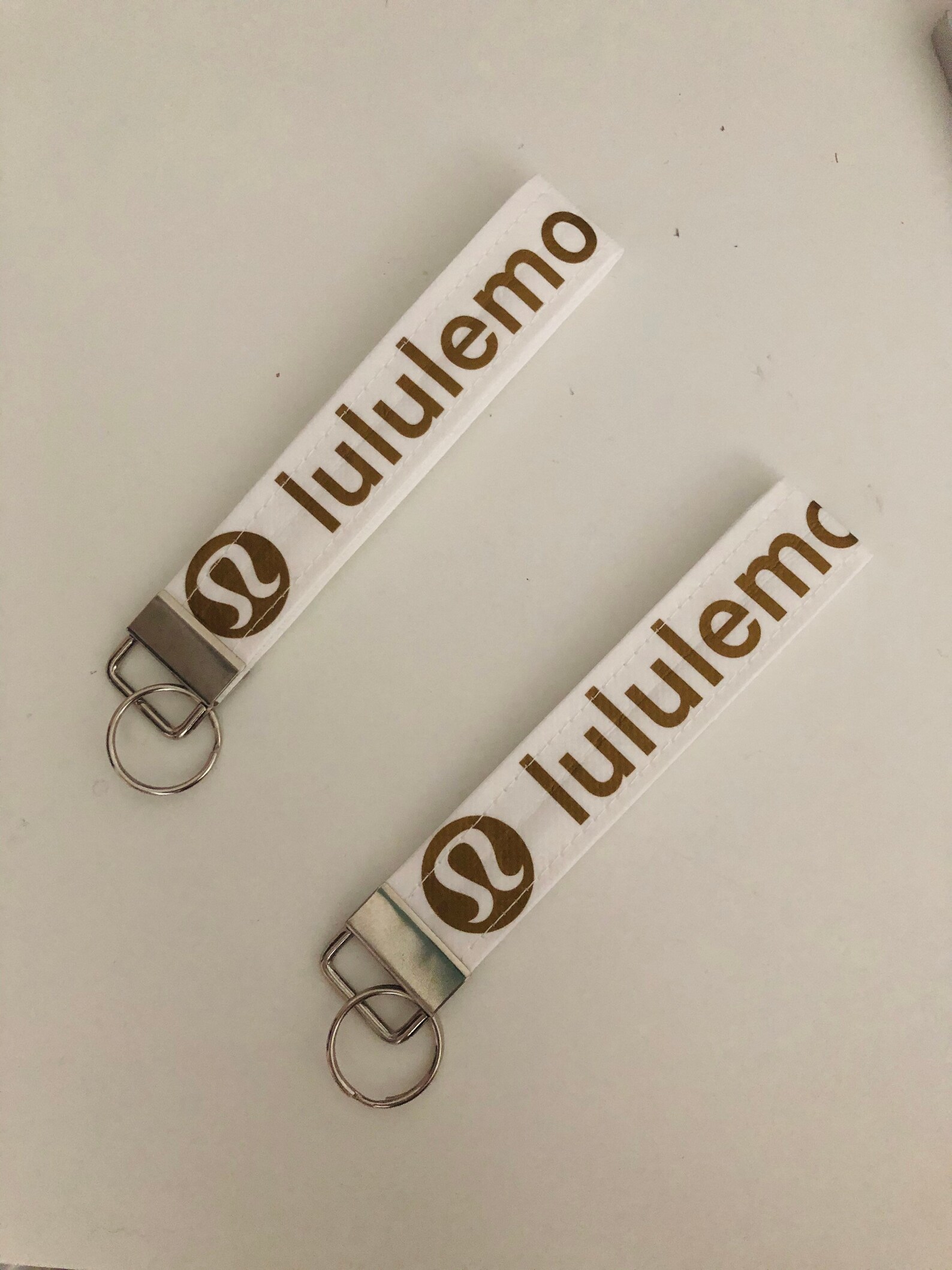 Lululemon keychain key fob upcycled/recycled keychain Etsy