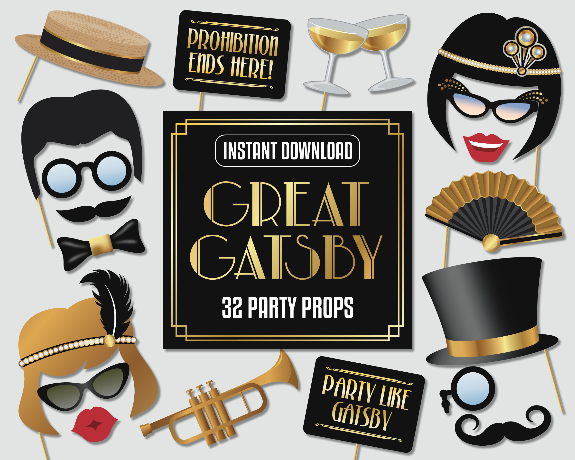  Roaring 20s Party Decorations Great Gatsby Party Decorations  1920s Party Decorations Great Gatsby Decorations Great Gatsby Backdrop Party  Like Gatsby Balloons Roaring Twenties Decoration Flapper Decor : Toys &  Games