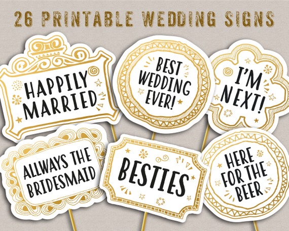 Fun wedding best sale reception props