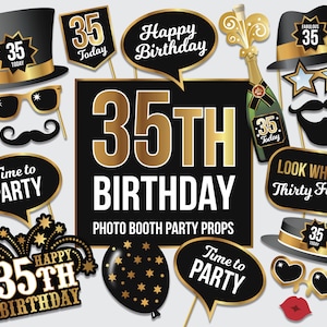 Details about / Set of 6 Birthday Party Photo Booth Props NIP