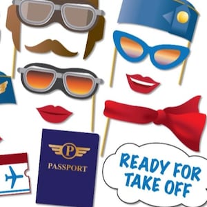 Airplane Pilot Photo Booth Props Party, Top Gun Party, Planes, Flying ...