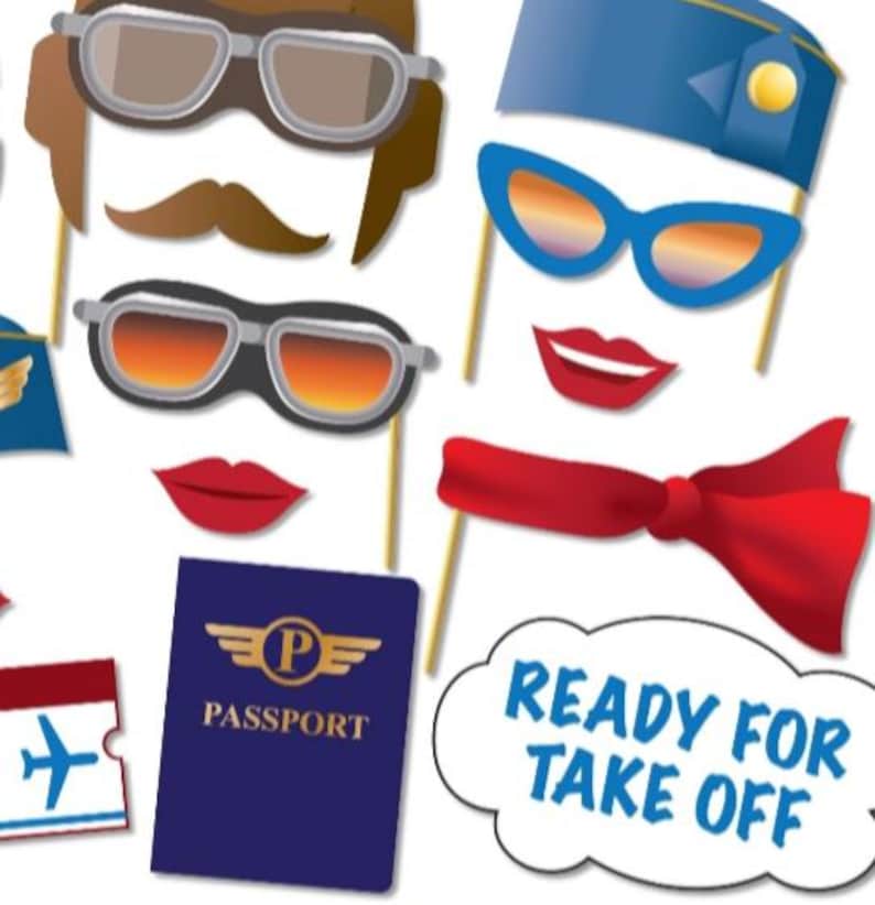 Airplane Pilot Photo Booth Props Party, Top Gun Party, Planes, Flying ...