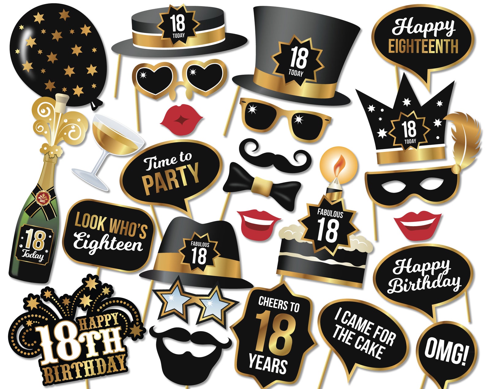 18th Birthday Party Props Eighteenth Birthday 18 Today Etsy personalised-18th-birthday-card-eighteenth-birthday-card-etsy-uk