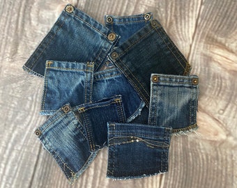 Denim Jean Coin Pockets 10 Pack
