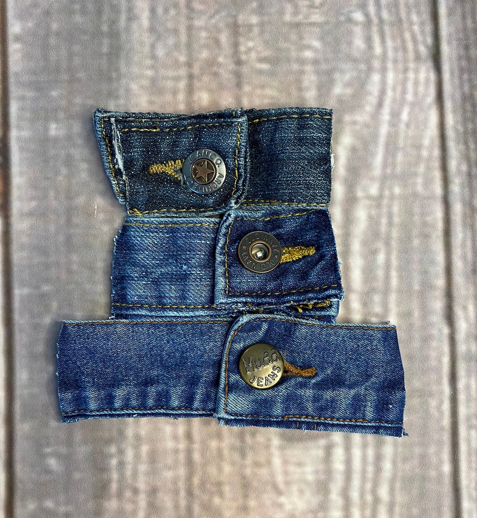 Denim Waist Band Button Closure - Etsy