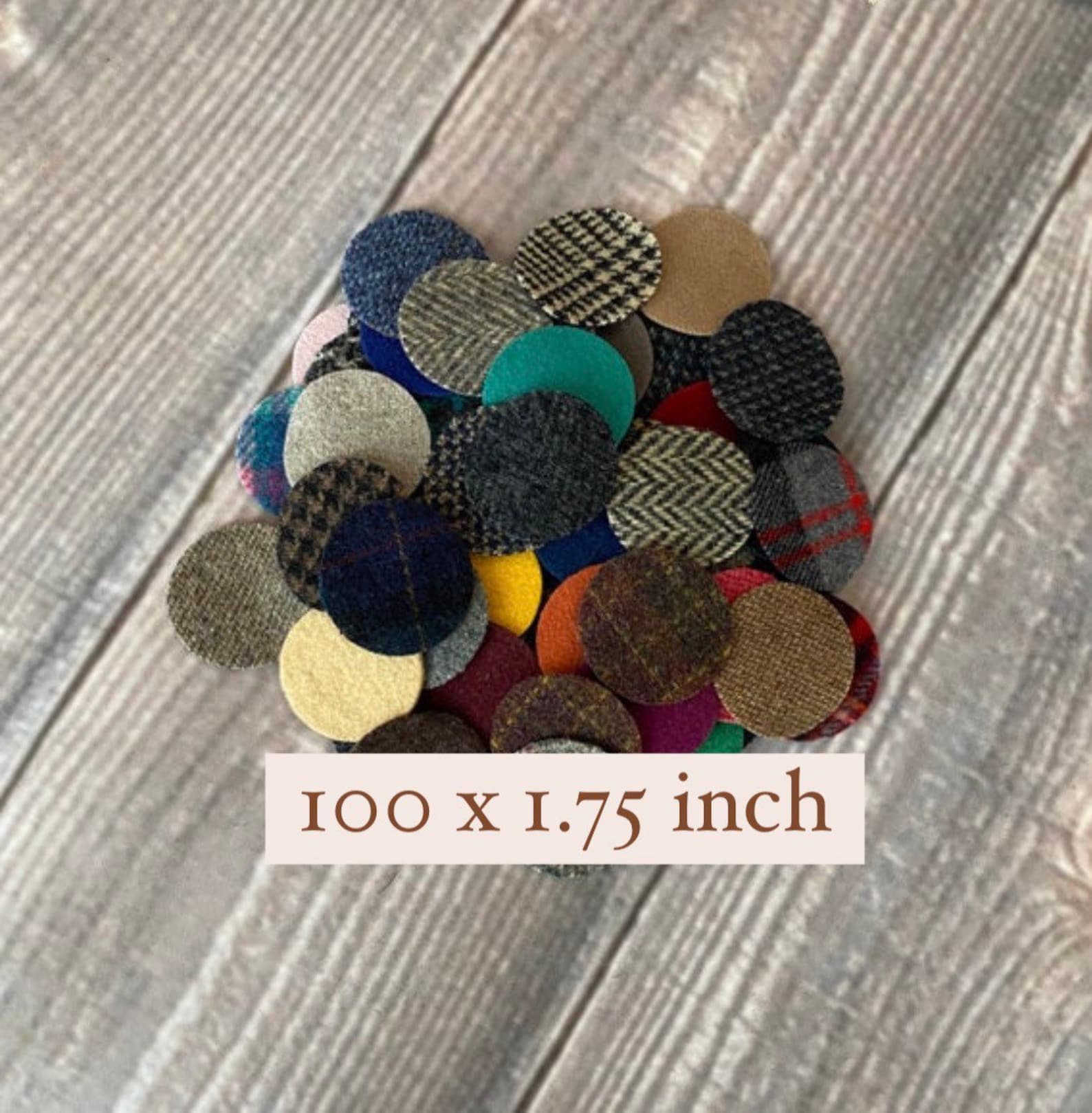 Wool Circle Pennies - Precut Upcycled Felted Wool and Wool Felt for ...