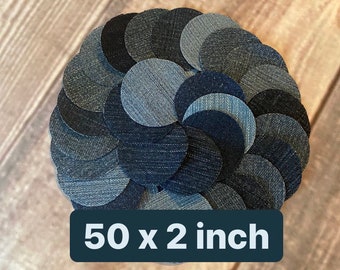 Kreise aus Denim Jeans 5 cm - Quilting, Appliqué and Crafting
