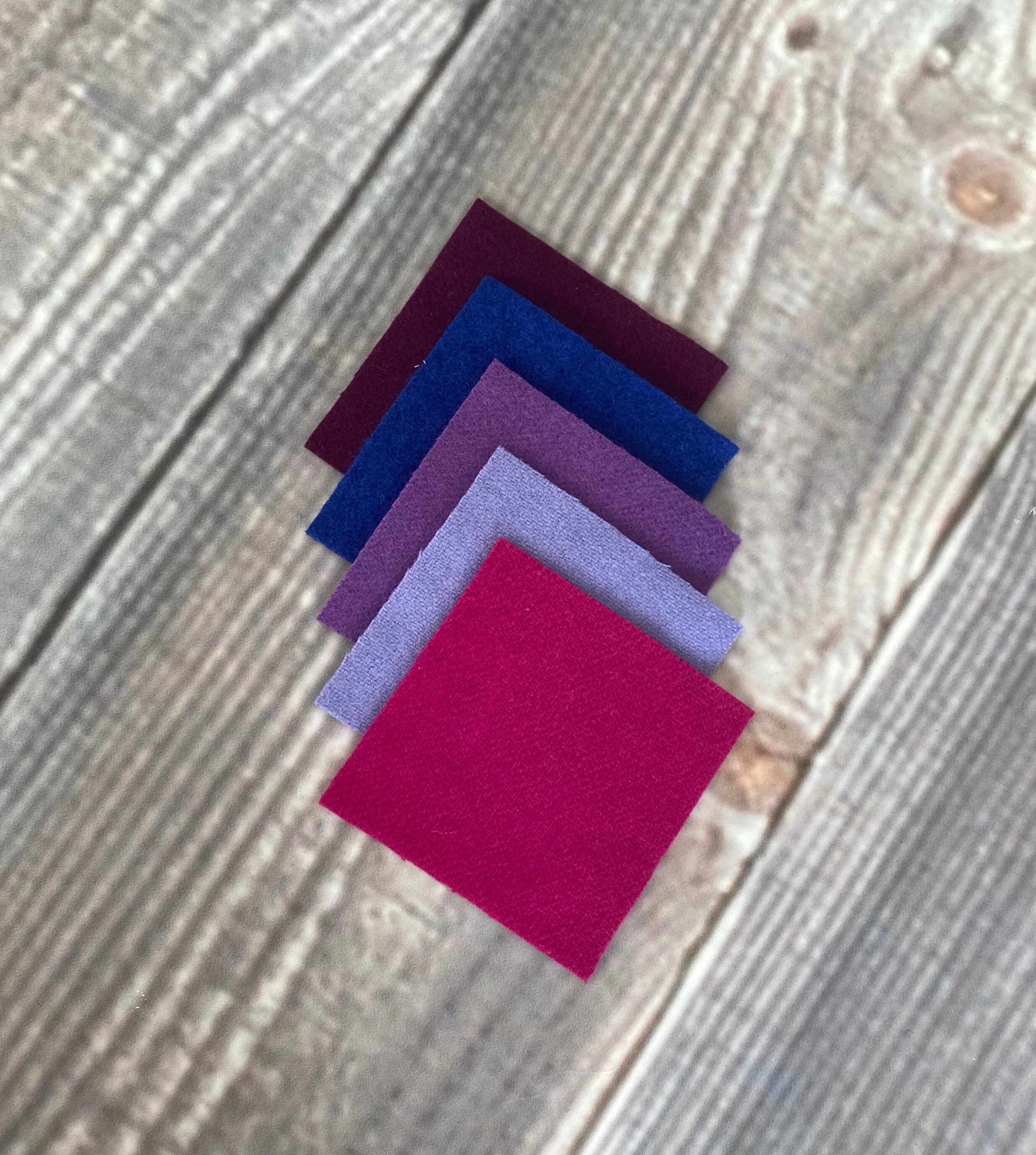 Wool Felt Fabric Squares Bundle 3x3 Inches Appliqué and Etsy