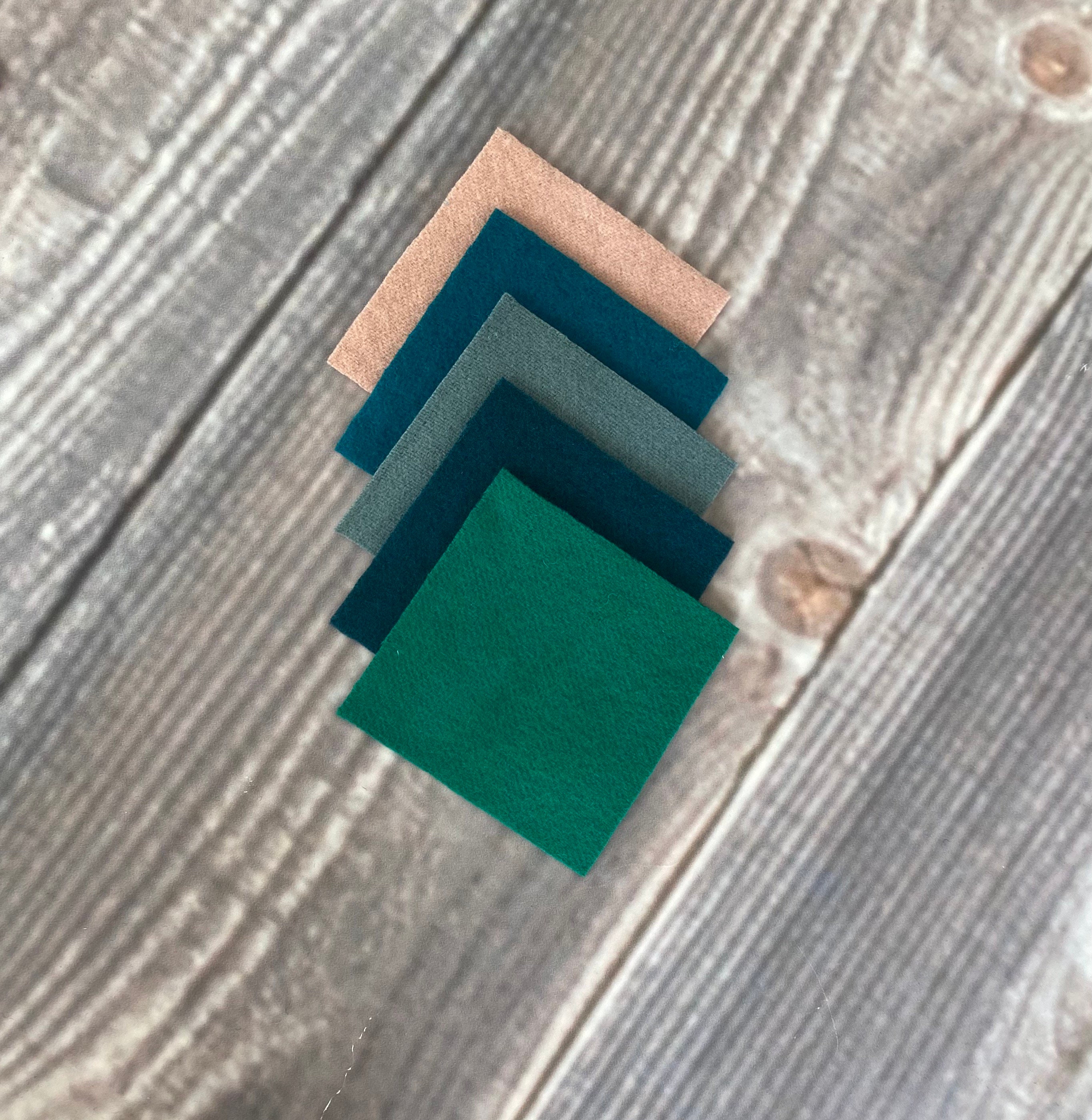 Wool Felt Fabric Squares Bundle 3x3 Inches Appliqué and Etsy