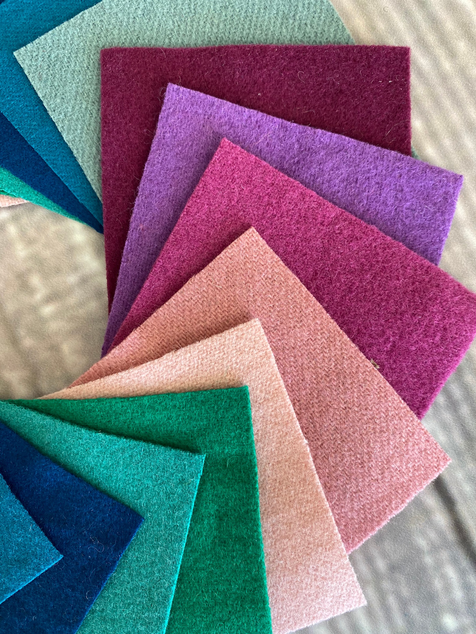 Wool Felt Fabric Squares Bundle 3x3 inches Appliqué and Etsy