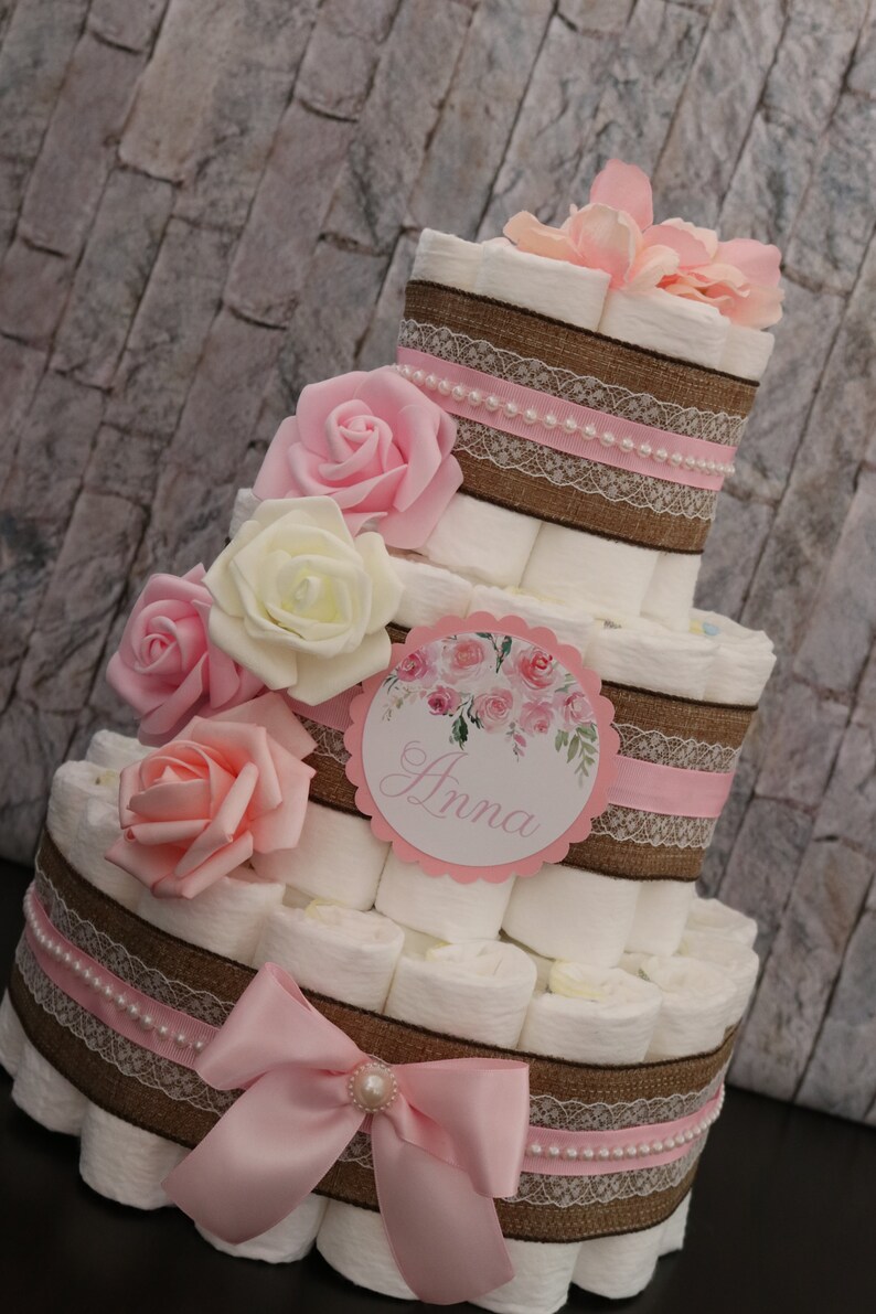 ON SALE Baby Girl Girl Diaper cake It's a GirlGifts Etsy