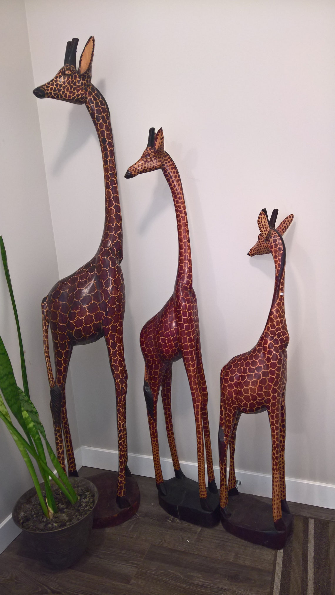 Giraffe Wood Giraffe Home Decor Large Wooden Giraffe - Etsy Canada