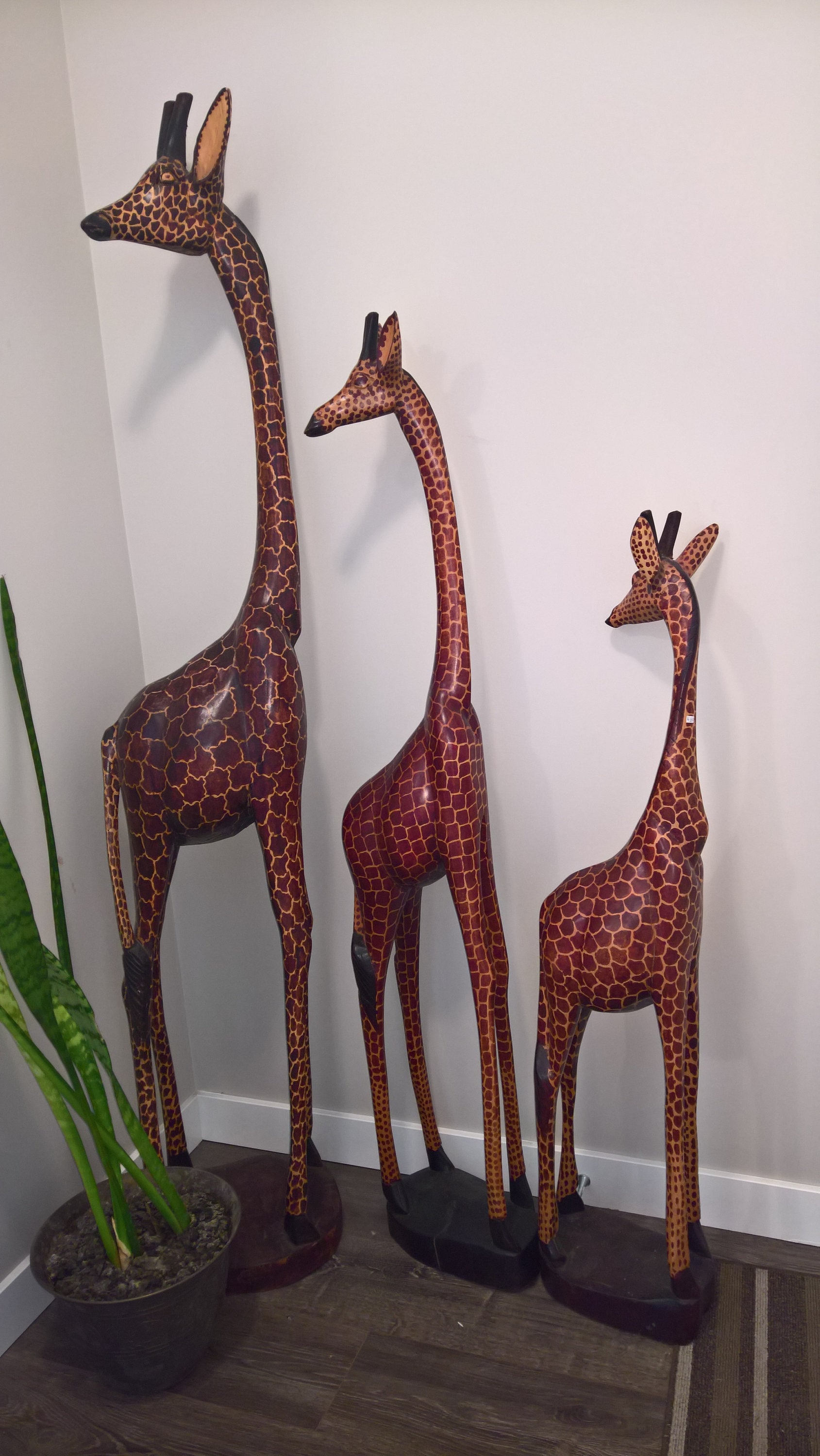 Giraffe Wood Giraffe Home Decor Large Wooden Giraffe - Etsy UK