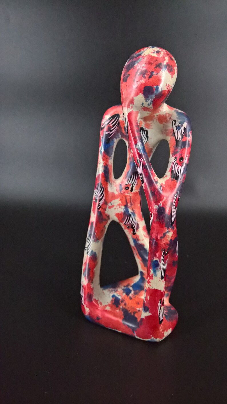Modern Colorful Abstract Sculpture Handcrafted Art African - Etsy