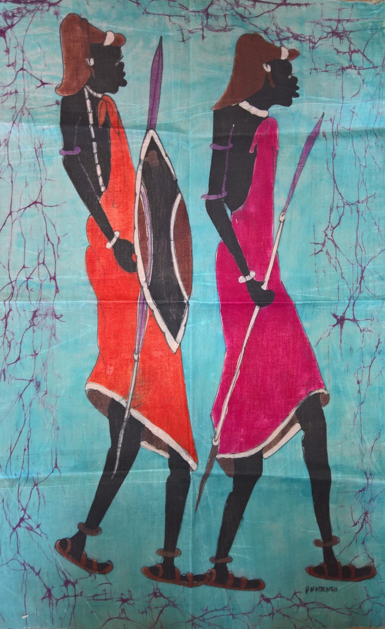 African Ethnic Canvas Wall Art African wall hanging decor