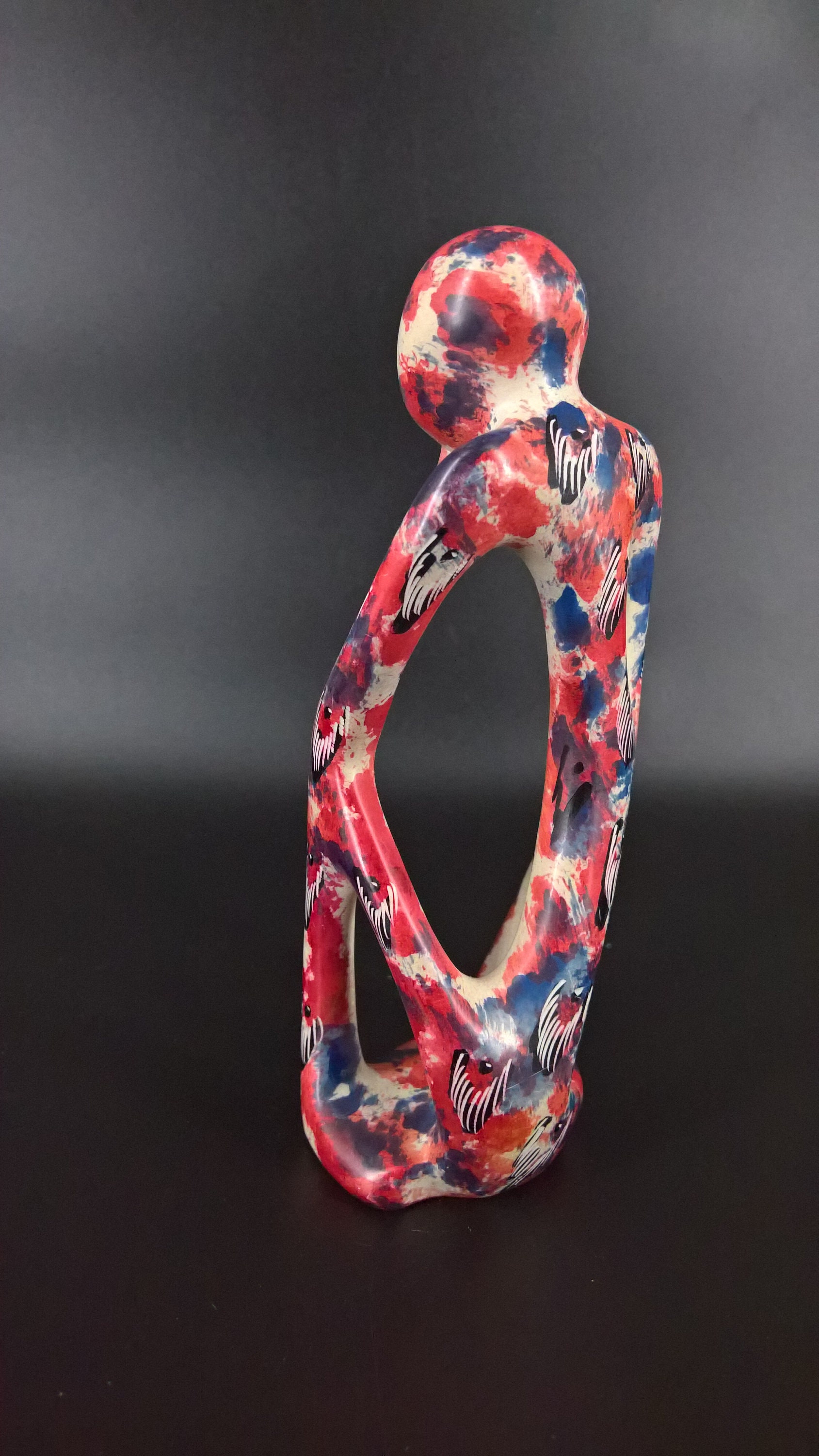 Modern Colorful Abstract Sculpture Handcrafted Art African - Etsy