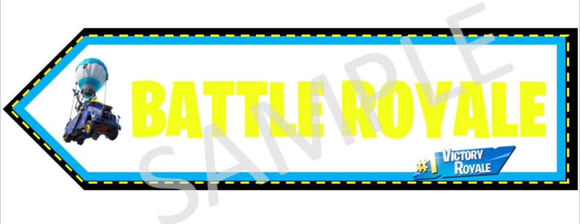 Fortnite Birthday Party Decor Sign / Banner PDF | Etsy