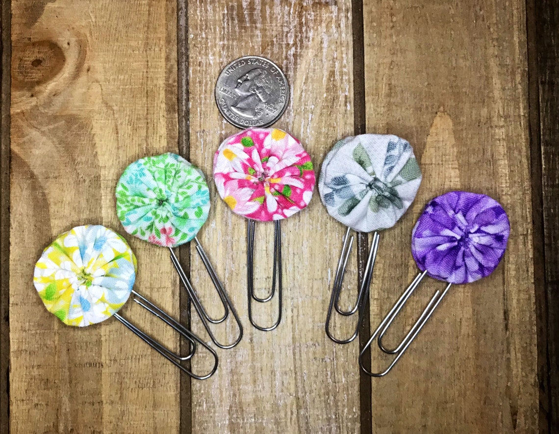 Fancy Paper Clips 5pack Yoyo Paper Clips Stationary Journals Etsy