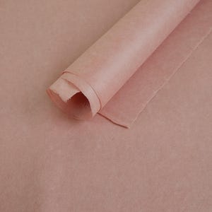 Japanese Paper Yokono Washi - Bengara Kozo Mulberry Pink color - For woodcut, printing, bookbinding etc.
