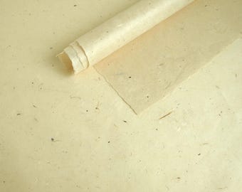 Japanese Inshu Washi – Kozo Fibers and Bark Flecks "Chiri-iri" Paper | For Lighting, Interior, Crafts, Bookbinding