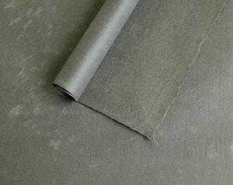 Japanese Paper Yokono Washi - Mitsumata in Bengara grey color | For woodblock print, linocut print, art print, bookbinding etc.