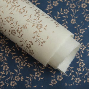 Japanisches Papier Katazuri Washi - Asagao Blume (Morning Glory) traditionelles Muster
